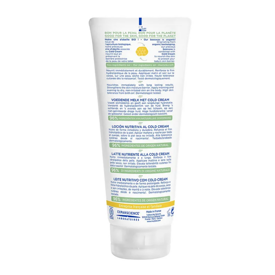 Mustela Nourishing Lotion With Cold Cream | Grocsy