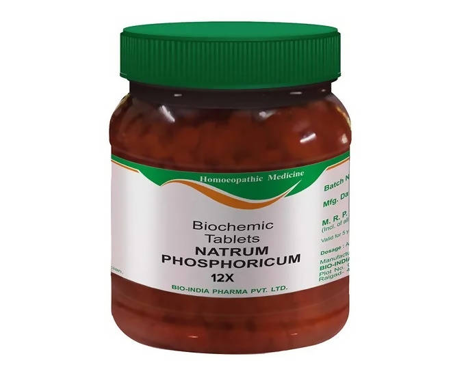 Bio India Homeopathy Natrum Phosphoricum Biochemic Tablets | Grocsy