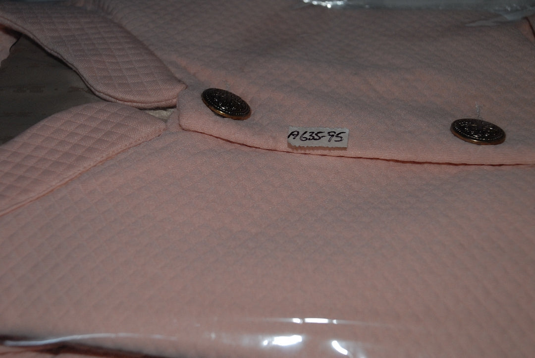 Jompers Men Solid Dupion Kurta Pajama with Woven Nehru Jacket (Peach) | Grocsy