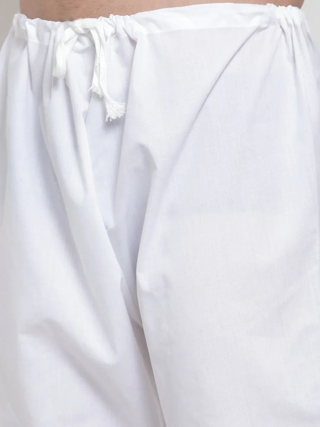 Jompers Men's Brown Chikan Kurta with Churidar | Grocsy