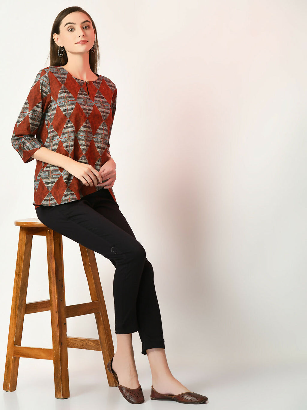 Myshka Women's Multi Printed Top | Grocsy