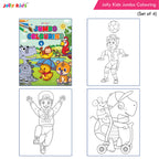 Jolly Kids Jumbo Colouring Books For Kids Set of 4|130 Fun Learnig Images Per Colour Book| Ages 3 - 7 Year | Grocsy