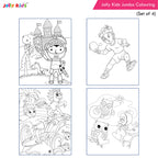Jolly Kids Jumbo Colouring Books For Kids Set of 4|130 Fun Learnig Images Per Colour Book| Ages 3 - 7 Year | Grocsy