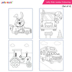 Jolly Kids Jumbo Colouring Books For Kids Set of 4|130 Fun Learnig Images Per Colour Book| Ages 3 - 7 Year | Grocsy