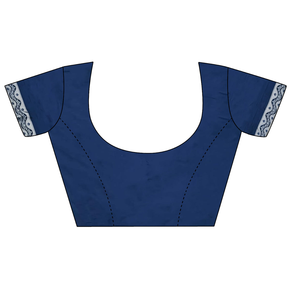 Elora Royal Blue Lichi Soft Silk Jacquard Silver Gold Zari Weaving Banarasi Saree | Grocsy