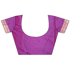 Elora Magenta Soft Silk Motifs Mina Zari Weaving Paithani Saree | Grocsy
