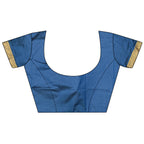 Elora Navy Blue Soft Silk Small Butti Zari Weaving Border Banarasi Saree | Grocsy