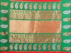 Elora Red Soft Silk Silver And Golden Zari Weaving Banarasi Saree With Paisley Zari Work Border | Grocsy