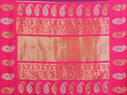Elora Purple Soft Silk Silver And Golden Zari Weaving Banarasi Saree With Paisley Zari Work Border | Grocsy