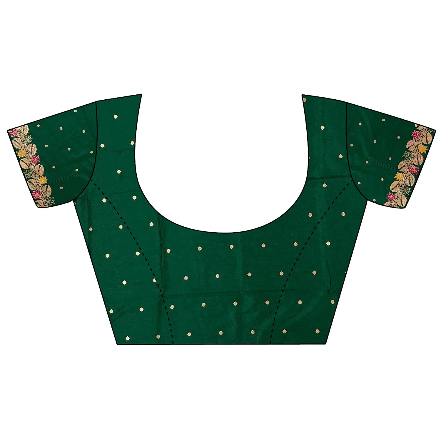 Elora Dark Green Soft Silk Floral Zari Weaving Meenakari Saree With Floral Border | Grocsy