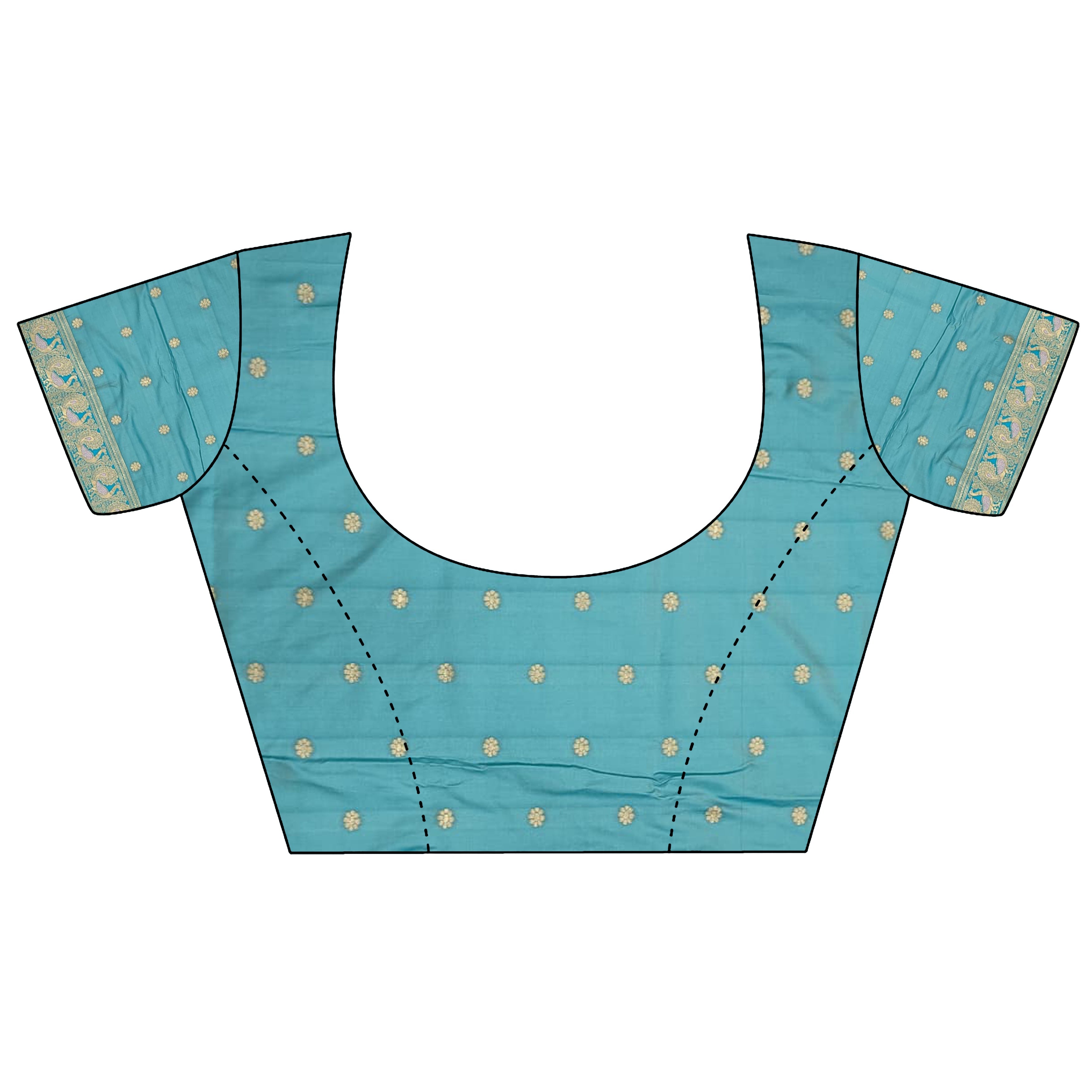 Elora Baby Pink Soft Silk Floral Butta Zari Weaving Banarasi With Peacock Zari Weaving Border | Grocsy