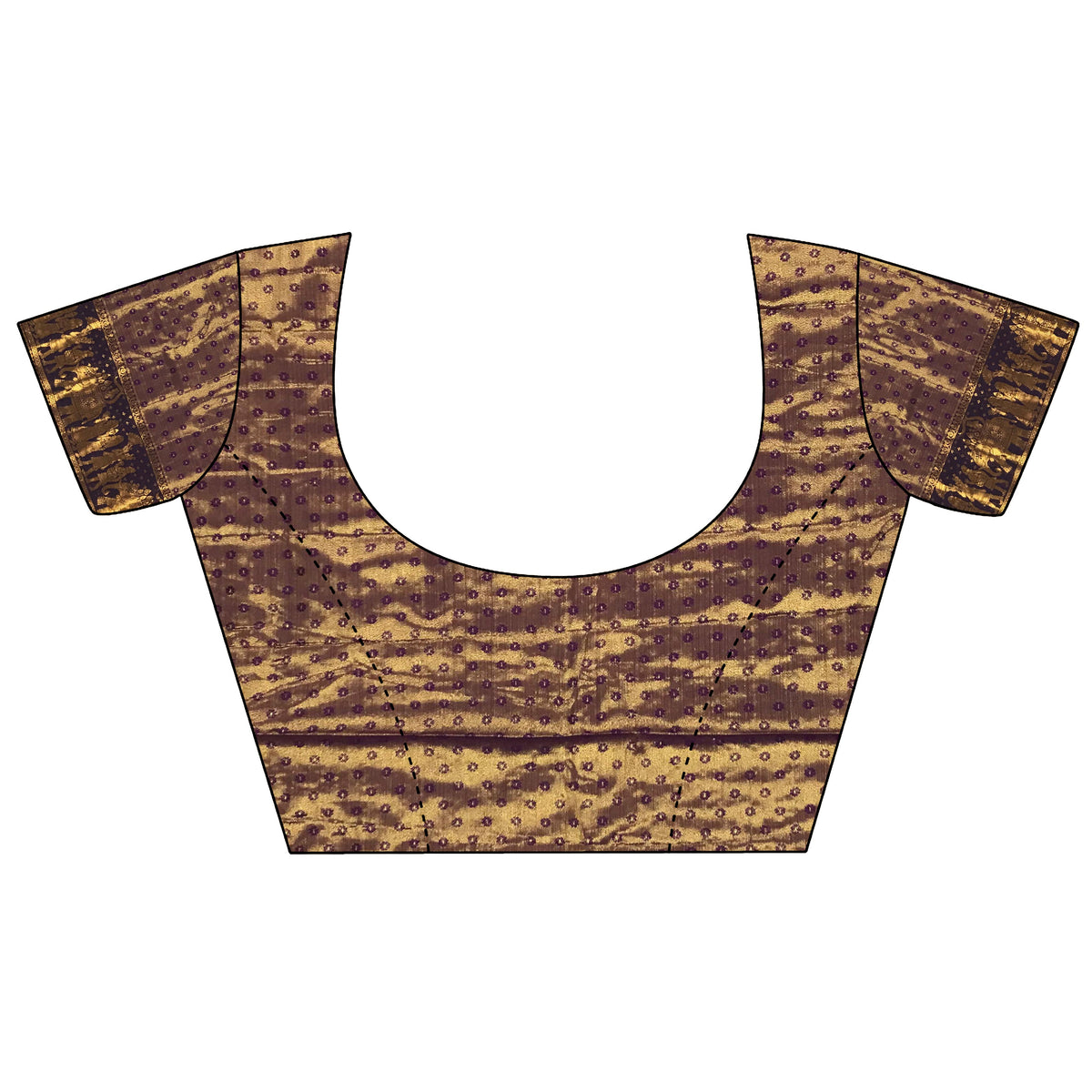 Elora Copper Silk Leheriya Meenakari Zari Weaves Dharmavaram Saree | Grocsy
