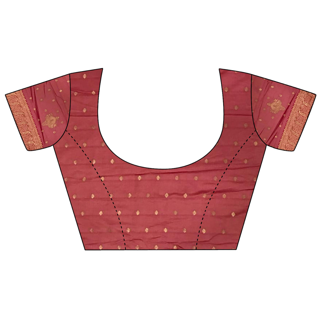 Elora Cream Soft Silk Woven Dual Zari Work Banarasi Saree | Grocsy