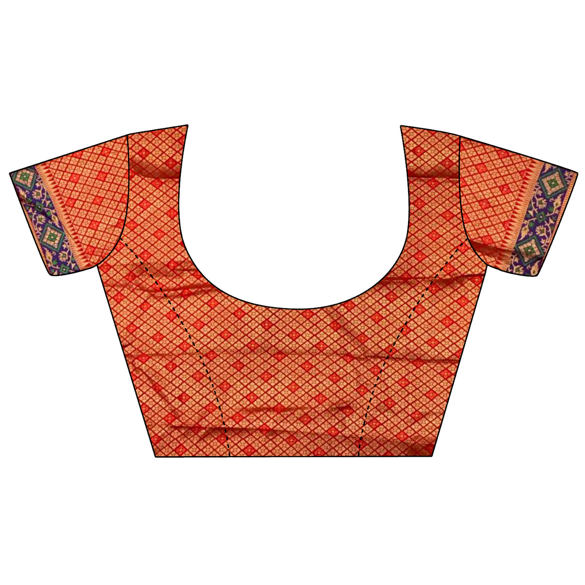 Elora Red Soft Silk Zari Weaving Patola Saree | Grocsy
