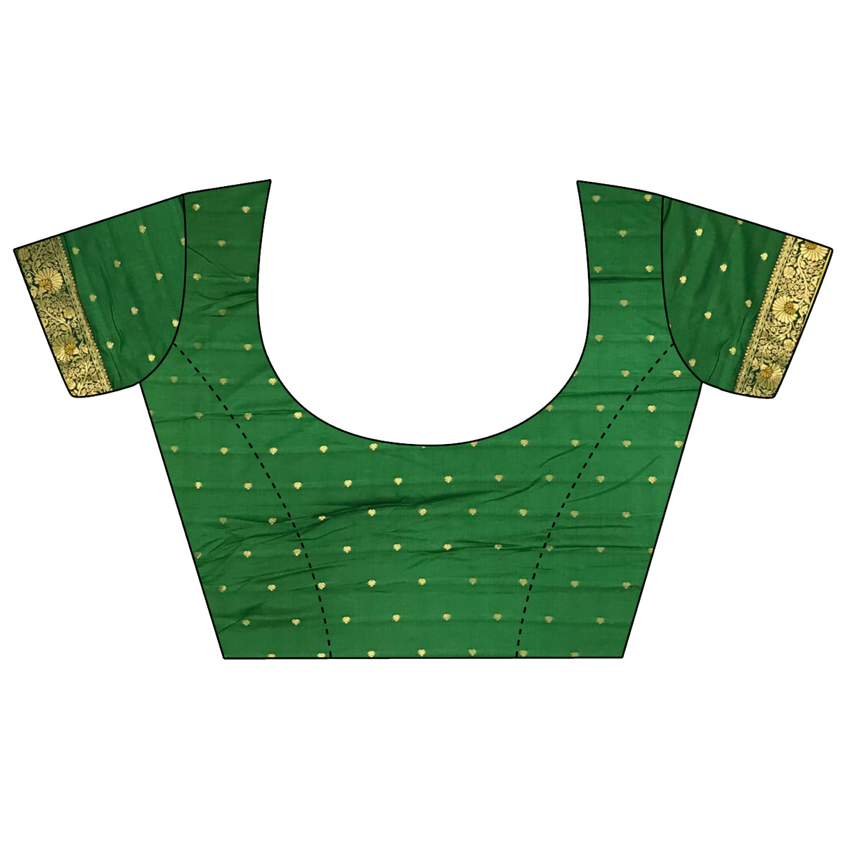 Elora Light Green Soft Silk Dual Zari Peacock Butta Worked Banarasi Saree | Grocsy