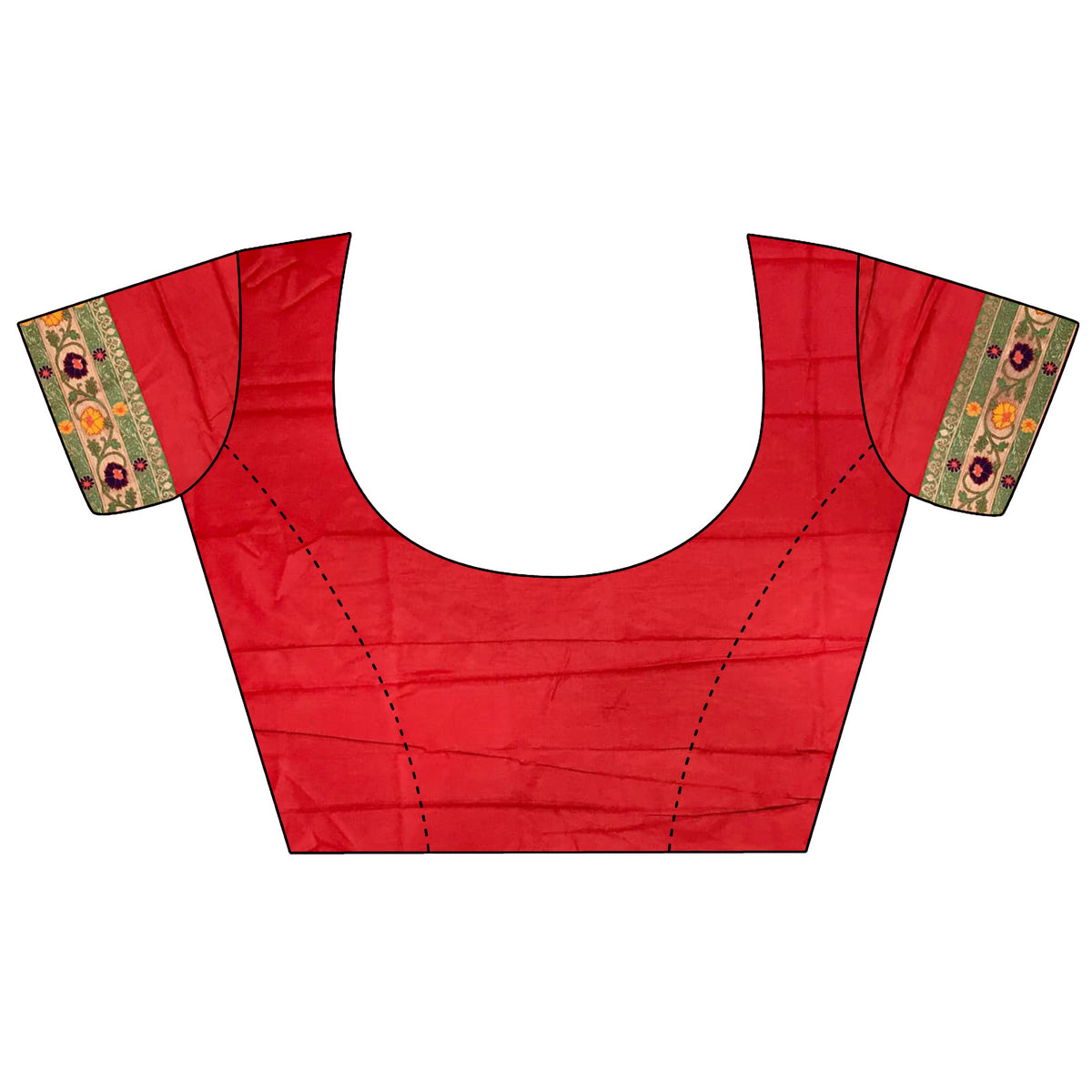 Elora Red Soft Silk Banarasi Zari Woven Saree | Grocsy