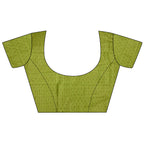 Elora Light Green Soft Lichi Silk Banarasi Khicha Zari Work Saree | Grocsy