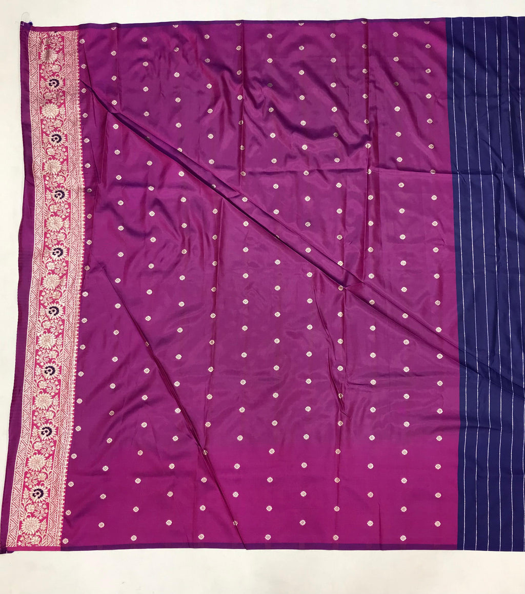 Elora Soft Silk Meenakari Peacock Zari Weaving Work Paithani Saree(Royal Blue) | Grocsy
