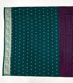 Elora Soft Silk Meenakari Peacock Zari Weaving Work Paithani Saree(Purple) | Grocsy