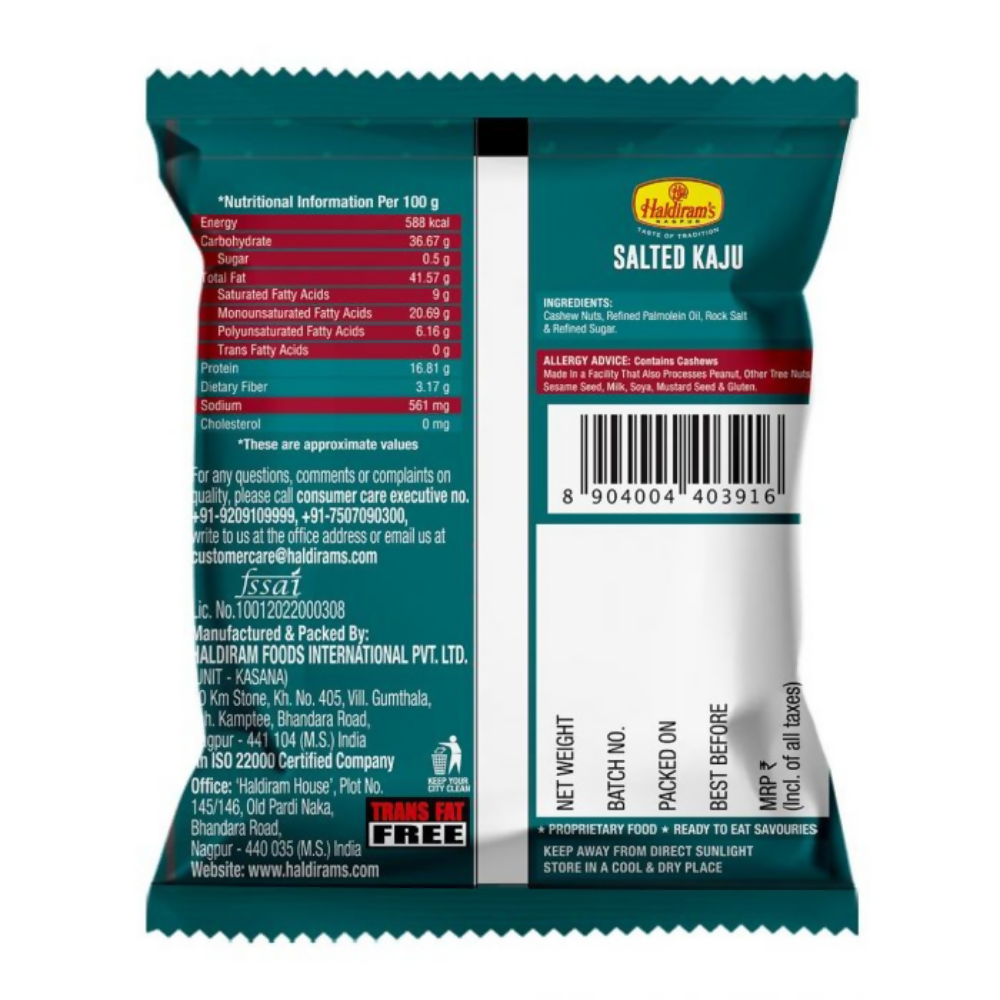 Haldiram's Salted Kaju | Grocsy