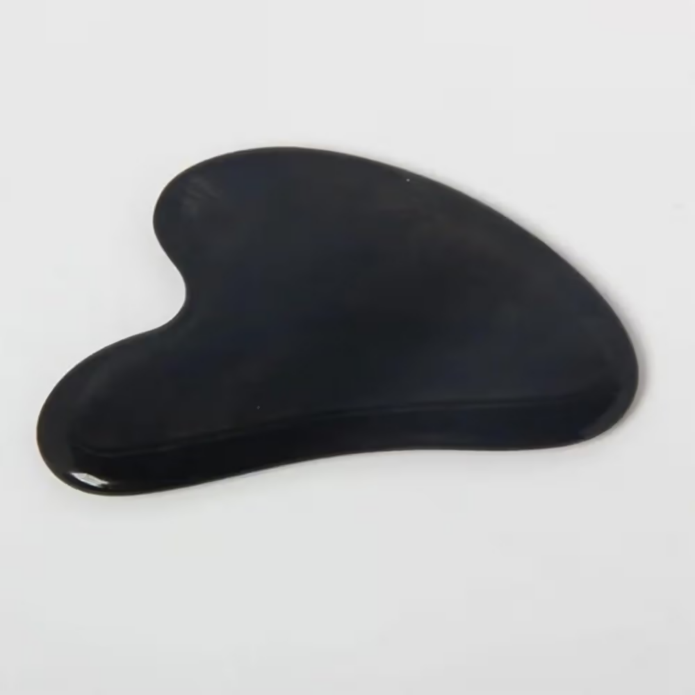 Bronson Professional Black Obsidian Gua Sha Face Massage Tool | Grocsy