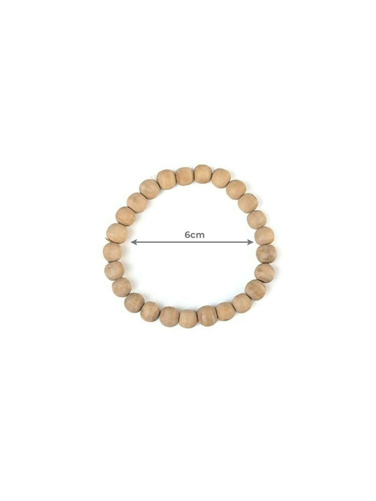 NVR Natural Religious Tulsi Stretchable Bracelet