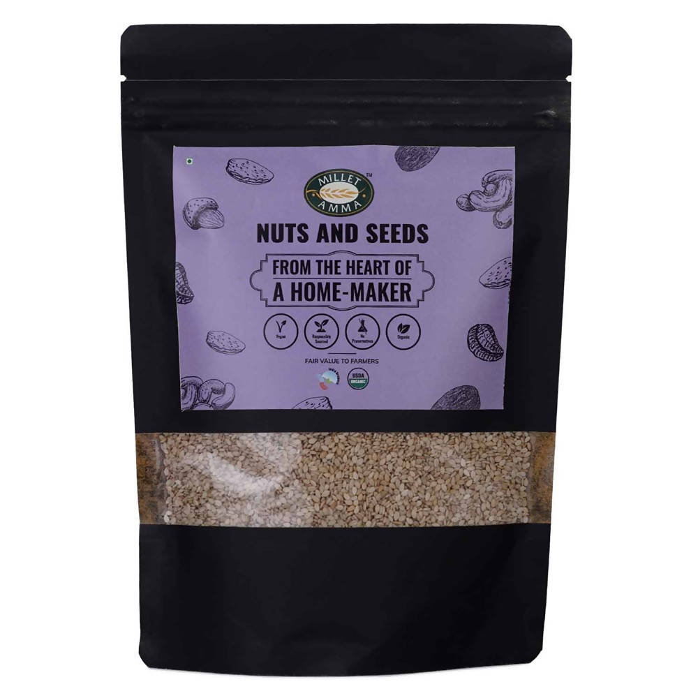 Millet Amma Organic White Til (Sesame Seeds) | Grocsy