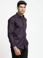 Puzzle Chip Embroidered Shirt by Hilo Design | Grocsy