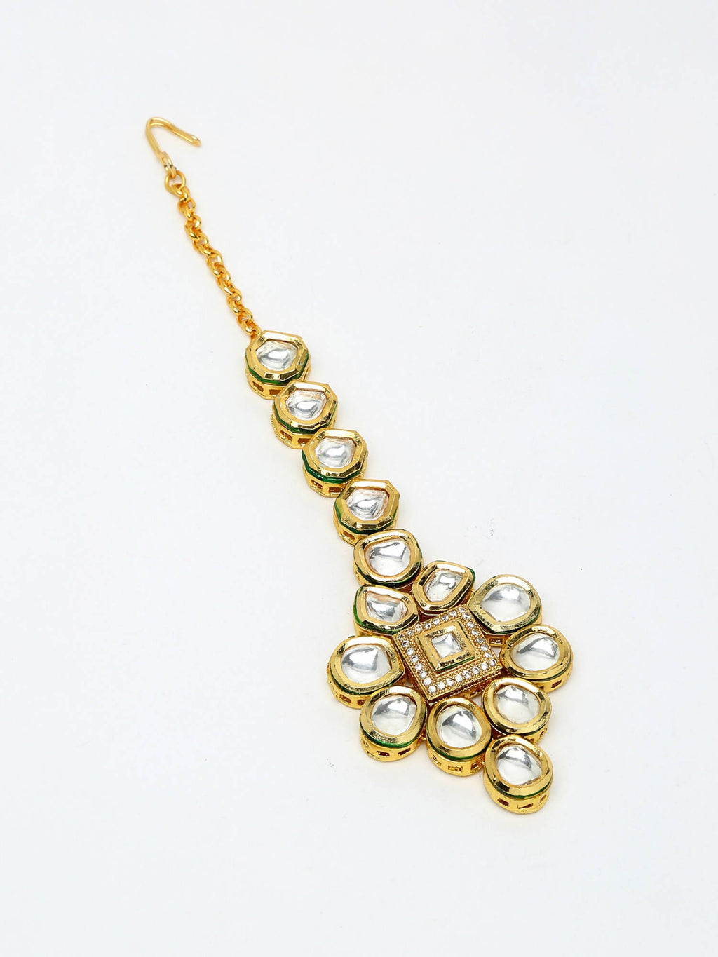 Kundan Maang Tikka - Ruby Raang | Grocsy