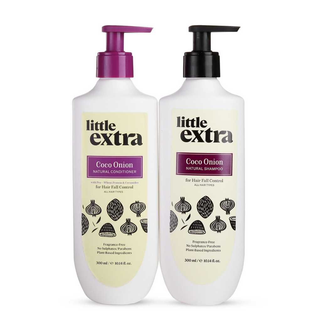 Little Extra Shampoo & Conditioner For Hair Fall Control | Grocsy