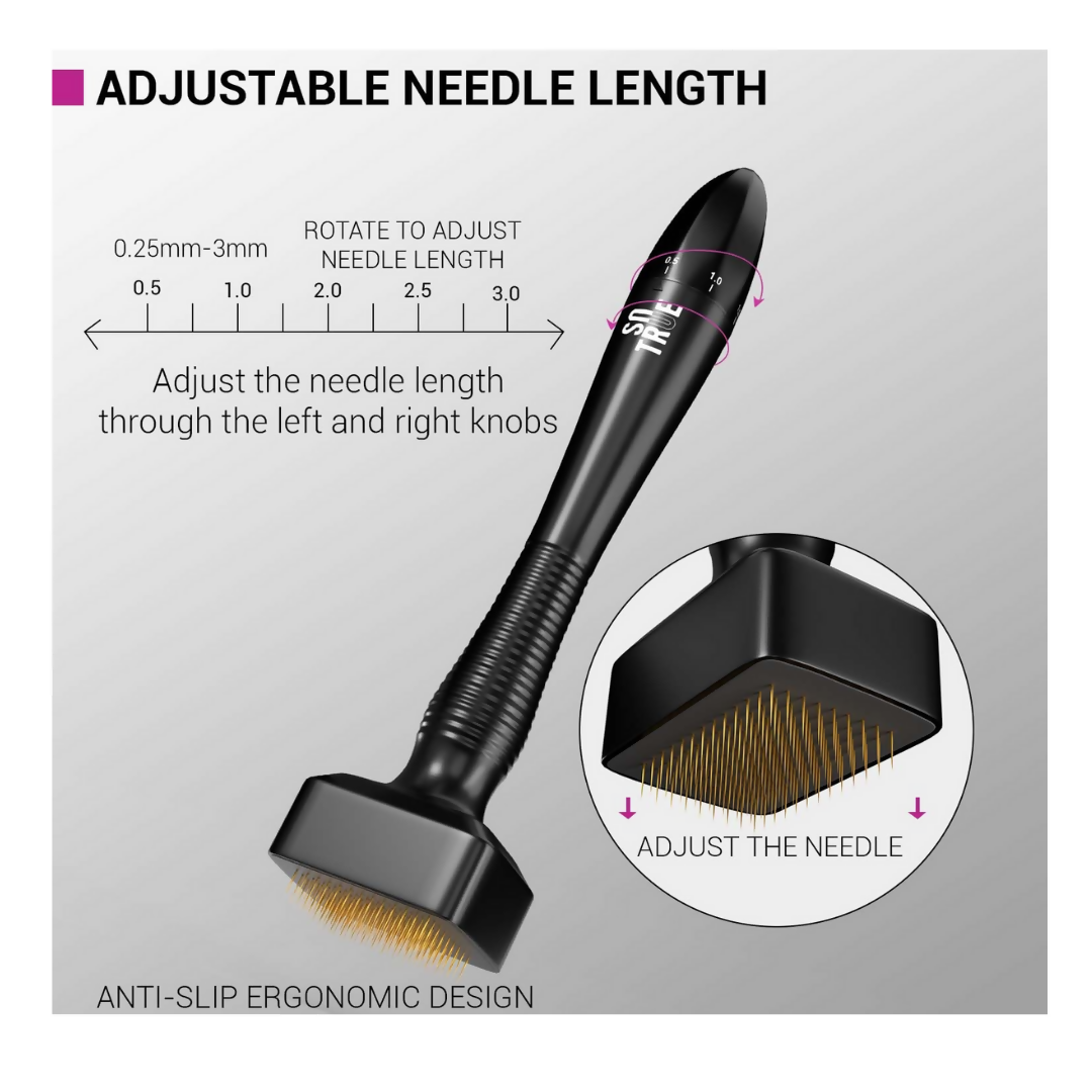 Sotrue Derma Stamp for Hair Growth | Adjustable Needles 0.25mm to 3mm | Grocsy