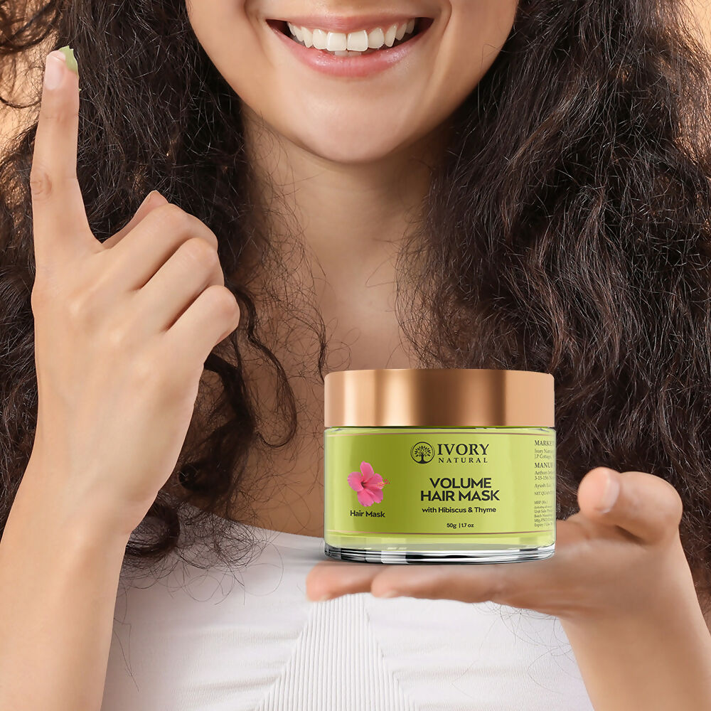 Ivory Natural Hair Volume Mask - Hair Volume And Length For Both Men & Women | Grocsy