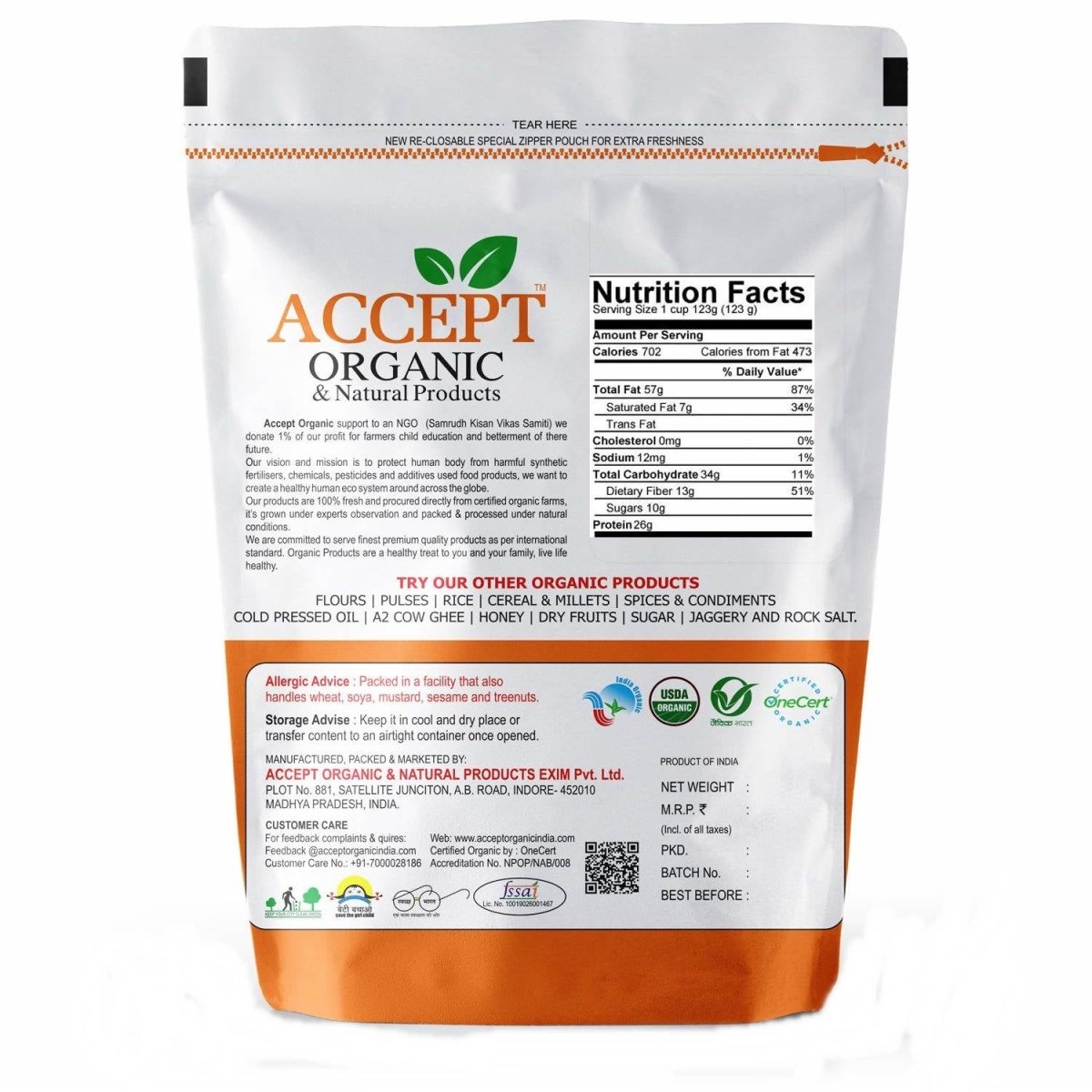 Accept Organic & Natural Products Pista | Grocsy