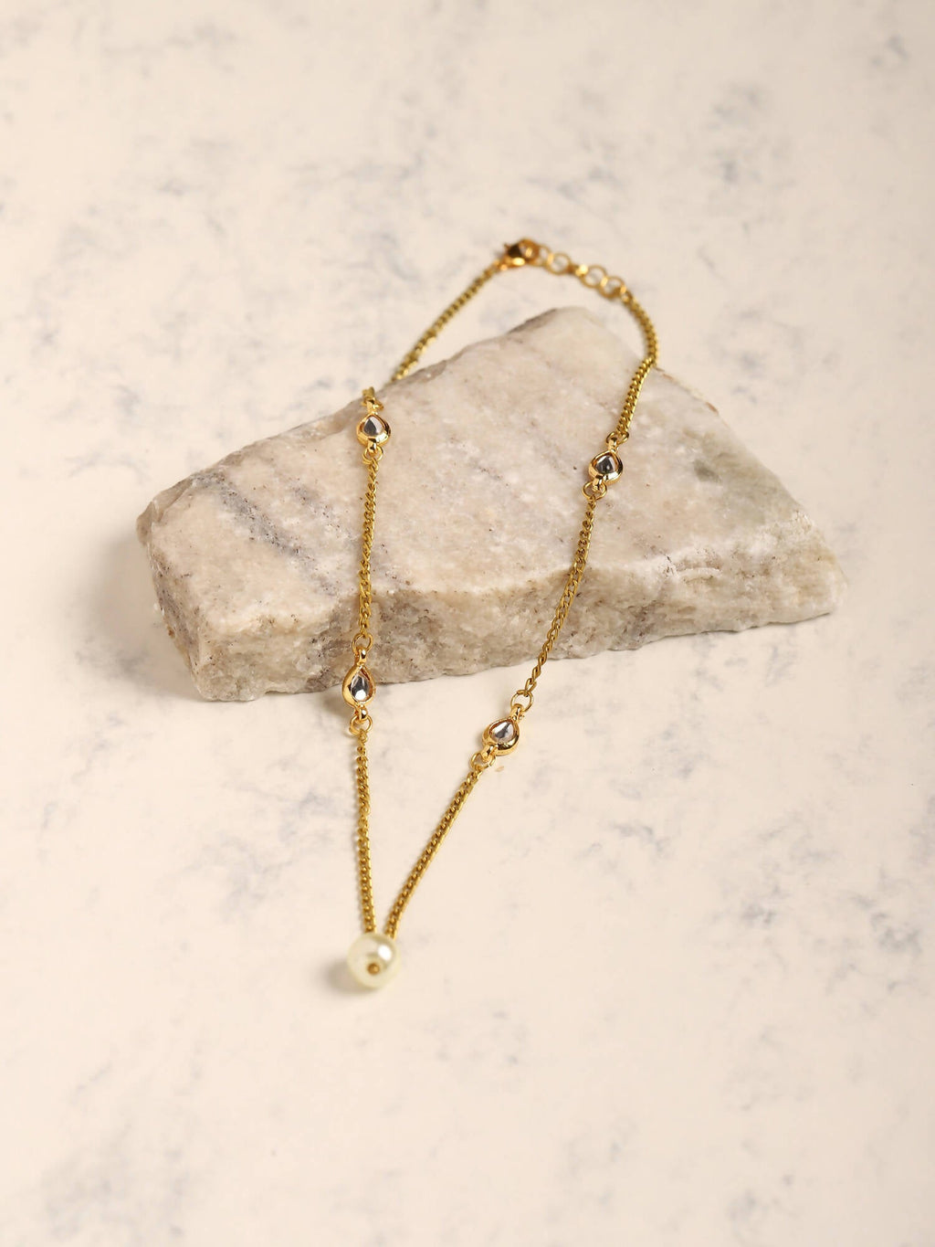 Women's Gold-Polished Chain - Ruby Raang | Grocsy
