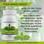New Natural Way Tulsi (Basil) Tablets | Grocsy