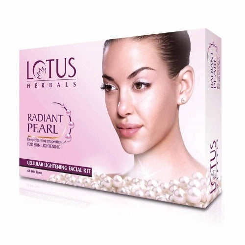 Lotus Herbals Radiant Pearl Facial Kit (37g) for Lightening | Grocsy