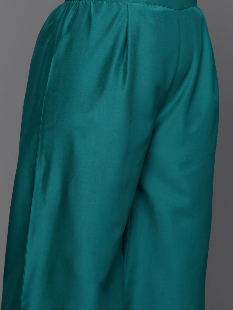 Ahalyaa Women's Traditional wear Kurta Set - Sea Green | Grocsy