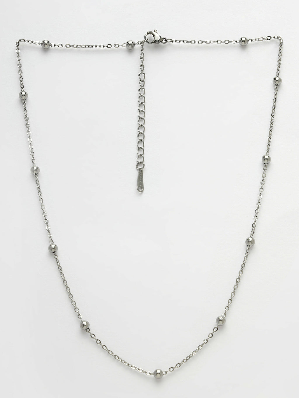 NVR Women's Set of 3 Silver-Toned German Silver Oxidised Chain | Grocsy