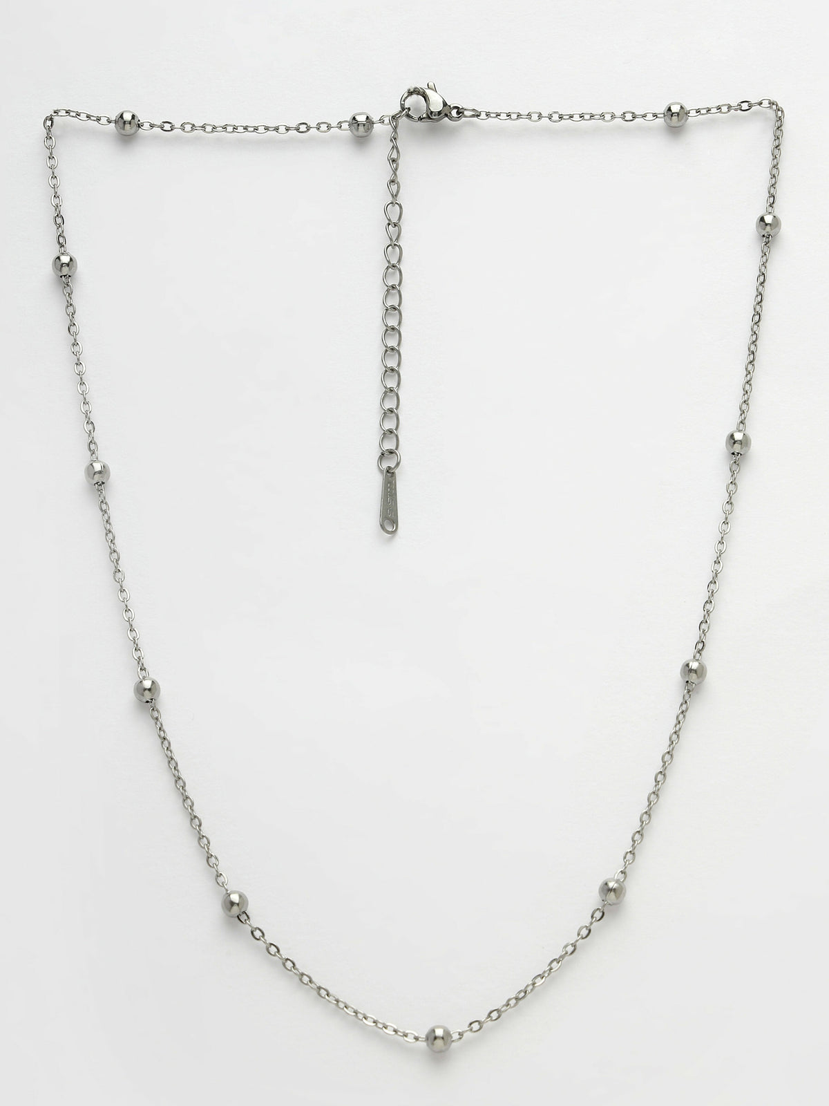 NVR Women's Set of 3 Silver-Toned German Silver Oxidised Chain | Grocsy