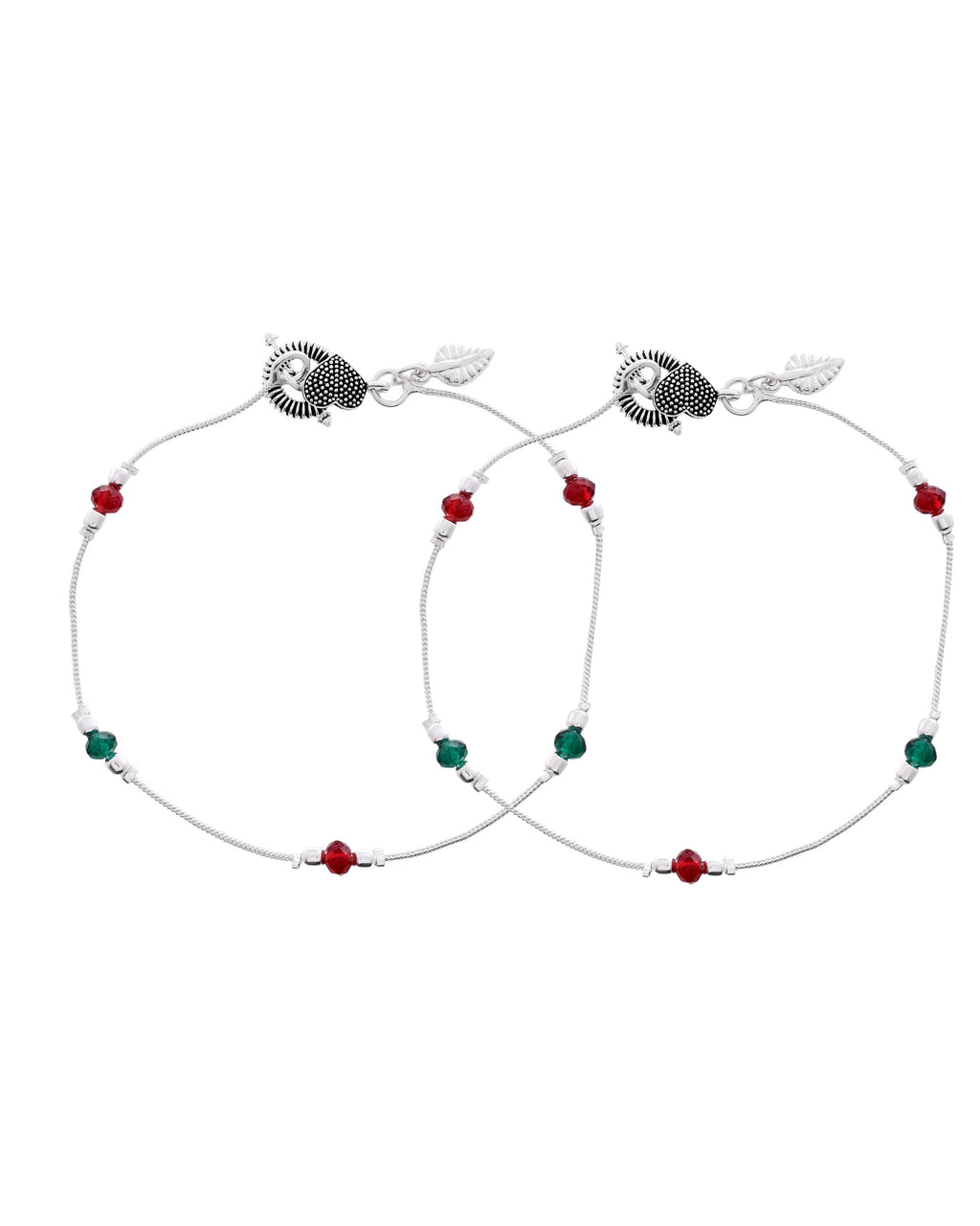 Jewels Nest Elegant Sterling Silver Designer Anklet – Adjustable & Trendy | Grocsy