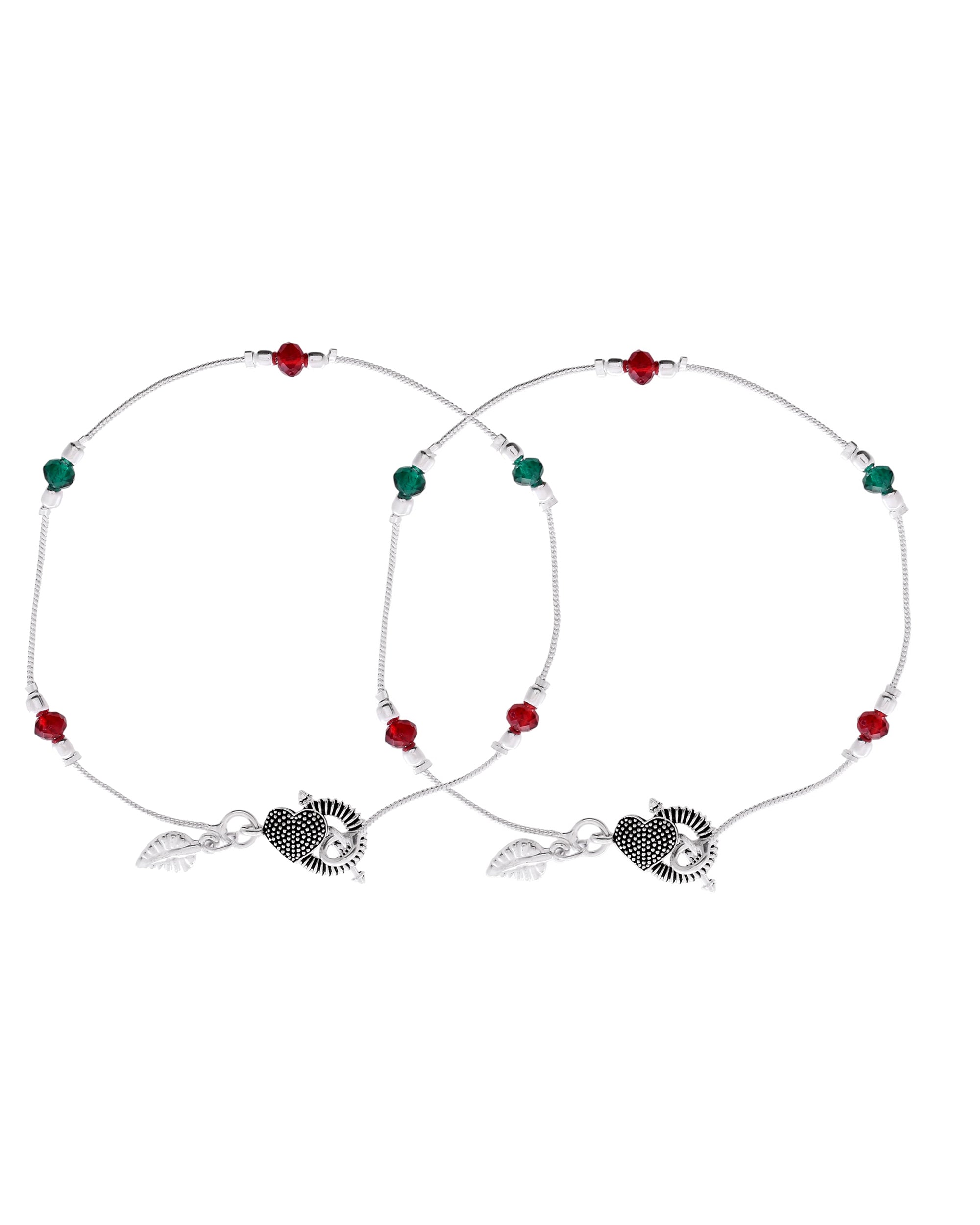 Jewels Nest Elegant Sterling Silver Designer Anklet – Adjustable & Trendy | Grocsy