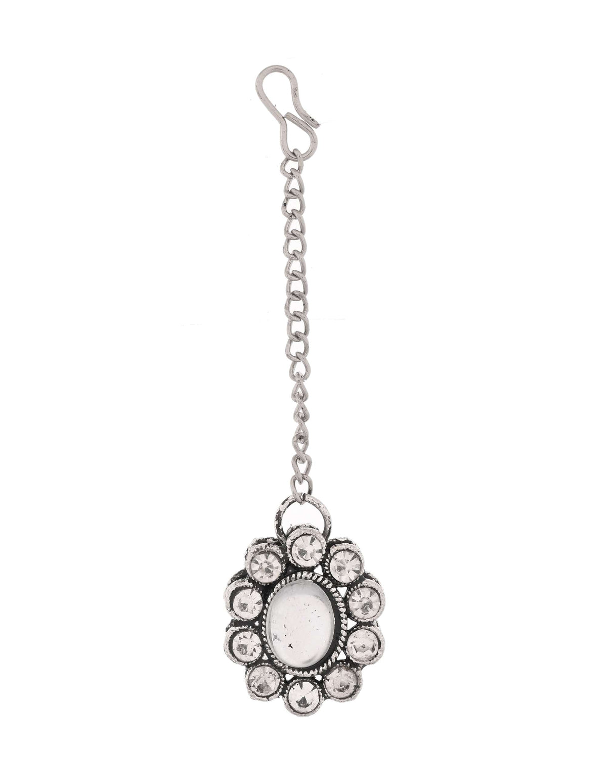 Jewels Nest Handcrafted Oxidized Mirror Choker Jewellery Set