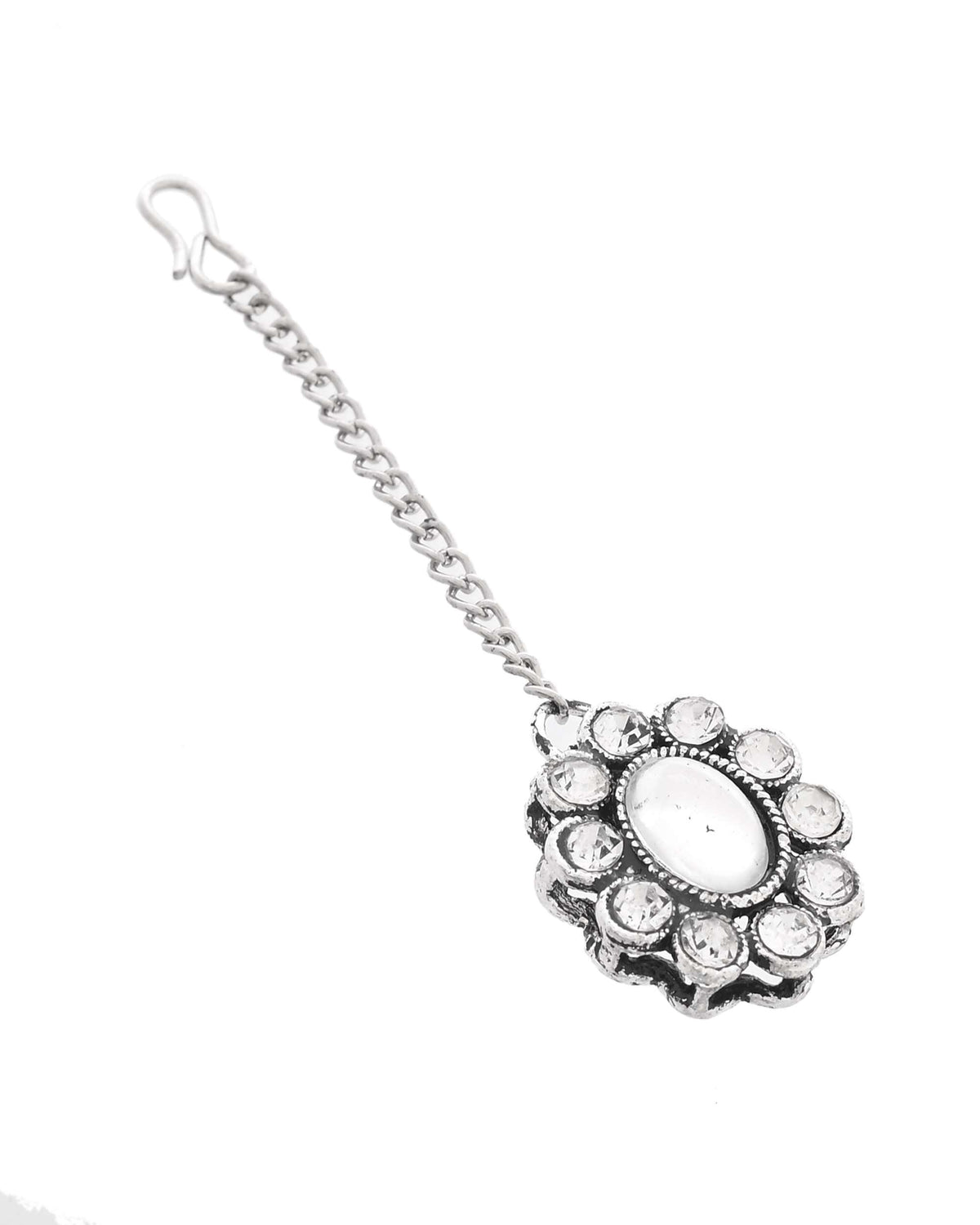 Jewels Nest Handcrafted Oxidized Mirror Choker Jewellery Set