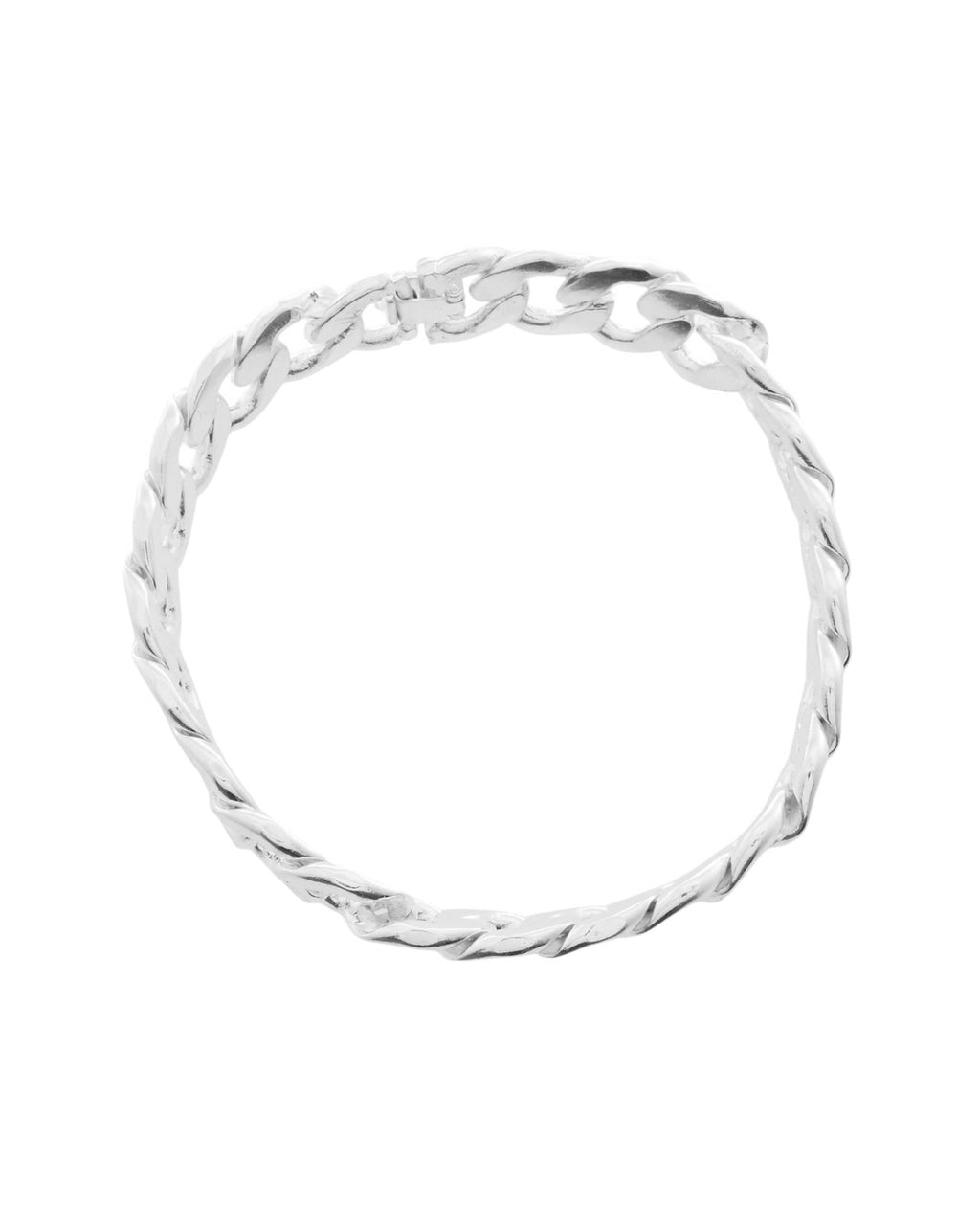 Jewels Nest Stylish Silver-Plated Chain Bracelet | Grocsy