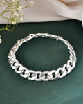 Jewels Nest Stylish Silver-Plated Chain Bracelet | Grocsy