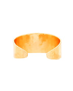 Jewels Nest Gold-Plated Matte Textured Open Band Ring – Anti-Tarnish Adjustable Finger Ring for Women | Grocsy