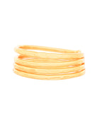 Jewels Nest Gold-Plated Multi-Layer Coil Adjustable Finger Ring | Anti-Tarnish Minimal Stackable Design for Women | Grocsy