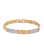 Jewels Nest Elegant Two-Tone Gold & Silver Bracelet