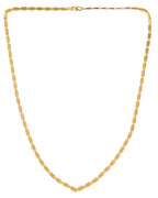 Jewels Nest Men Gold-Polished Stainless Steel Self Design Biscuit Chain | Grocsy