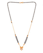 Jewels Nest Traditional Black Beaded Mangalsutra with Geometric Stone Pendant | Grocsy